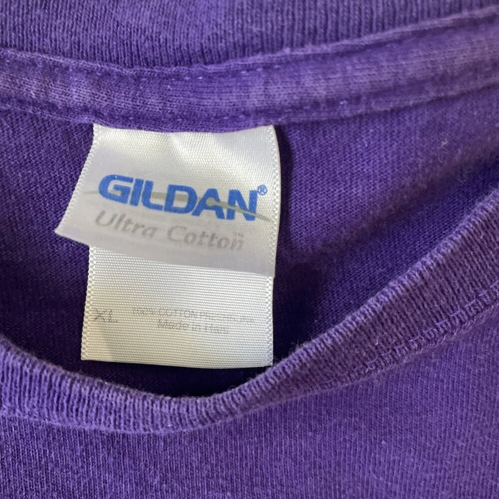 K-State Wildcats Purple T-Shirt Size XL Tailgate 2012 Gildan 100% Cotton - Picture 3 of 7
